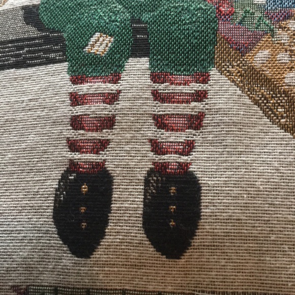 Tapestry Christmas Pillow - Picture 6 of 7